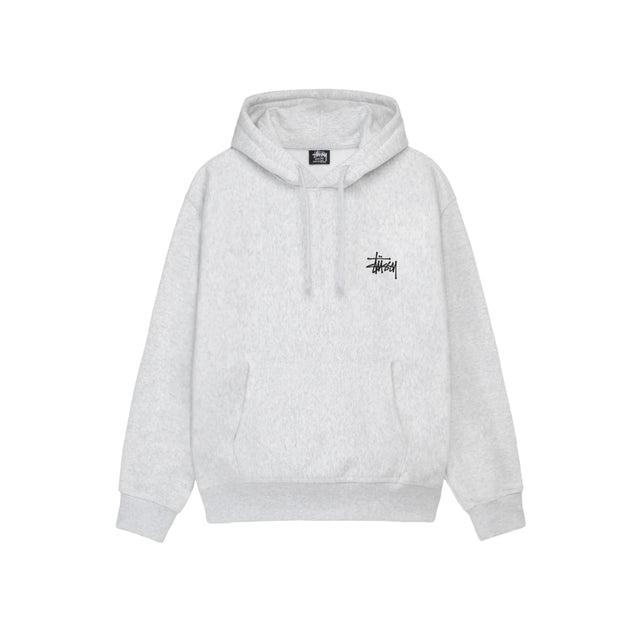 Stussy Basic Hoodie - Ash Heather