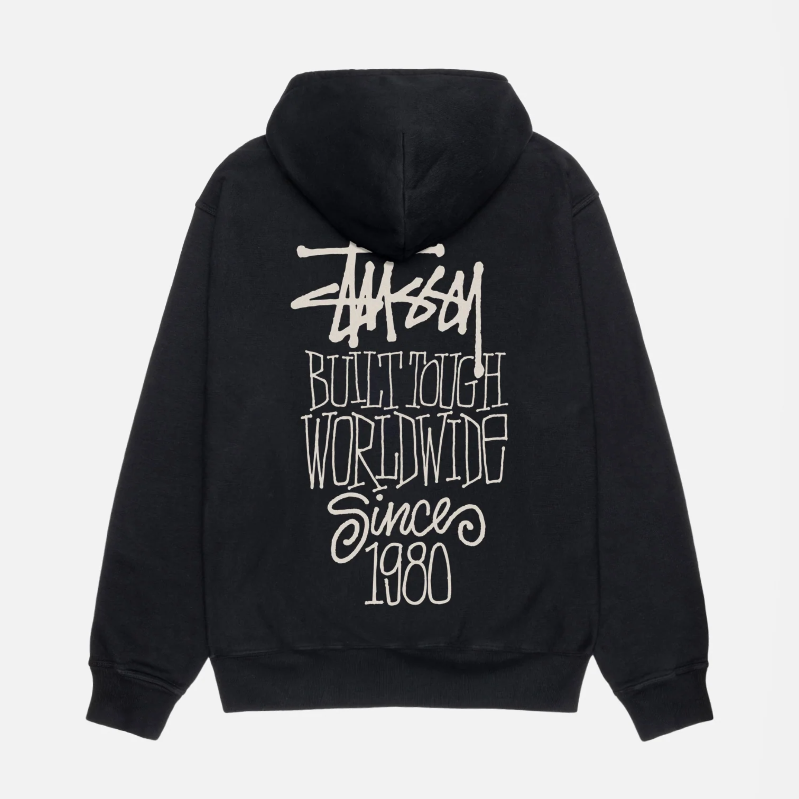 Stussy Built Tough Pigment Dyed Hoodie - Black exclusive at Remix ...