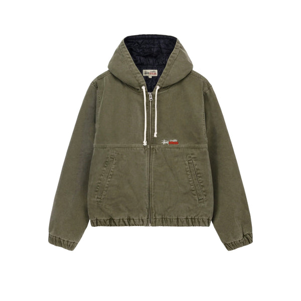 Stussy Canvas Insulated Work Jacket - Olive Drab
