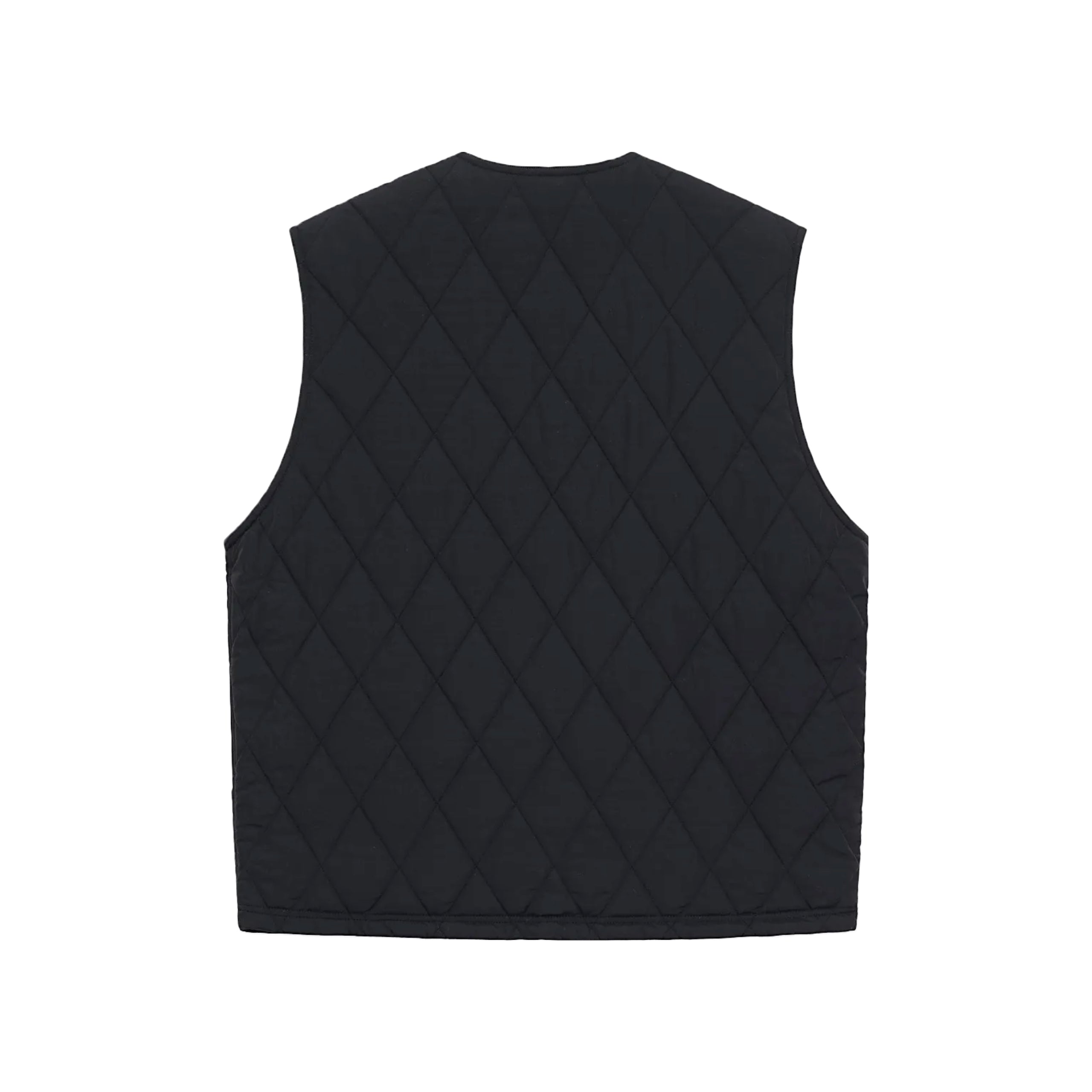 Stussy Diamond Quilted Vest - Black - M / Black