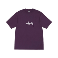 Stussy Small Stock Pigment Dyed T-Shirt - Purple