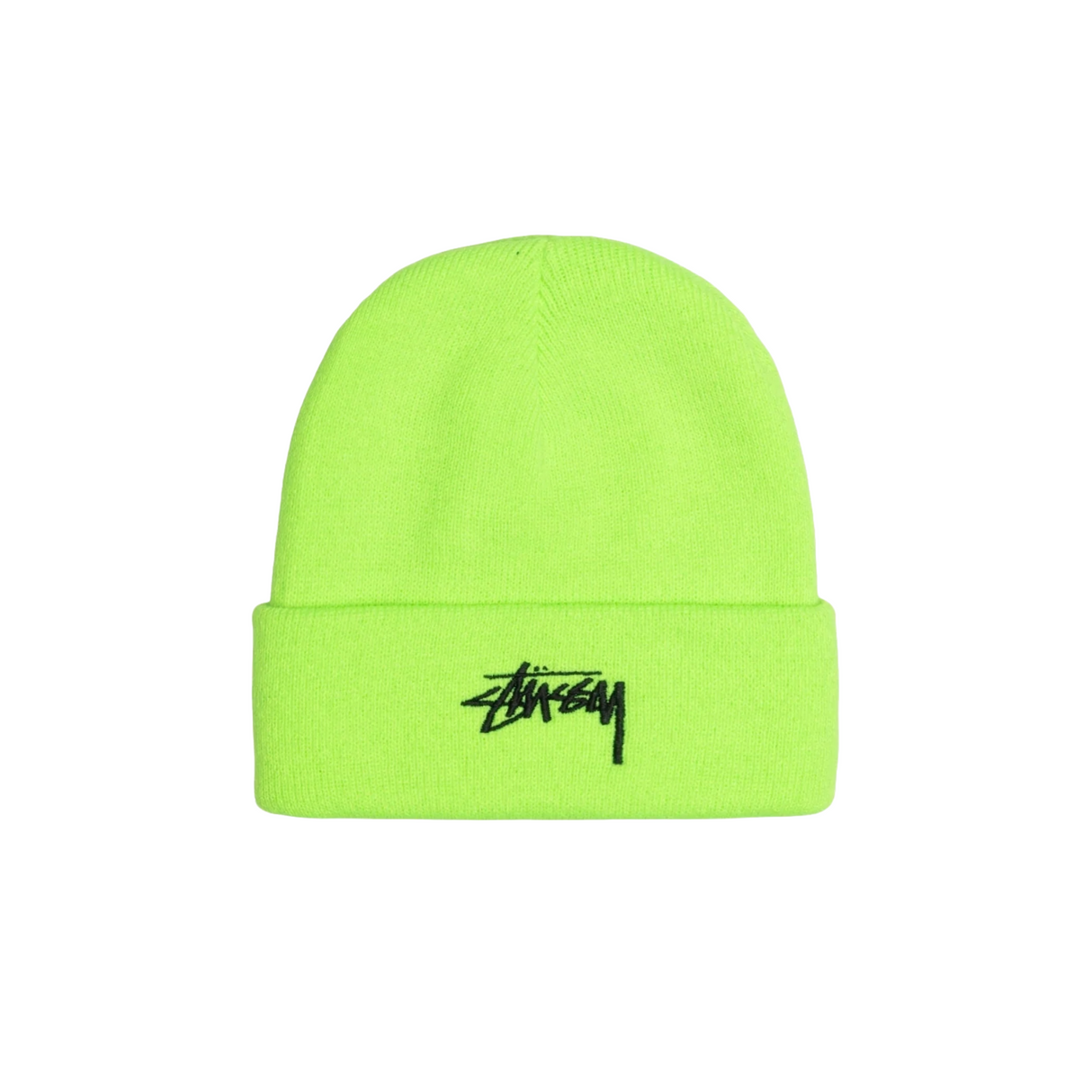 Stussy Stock Cuff Beanie Flo Green