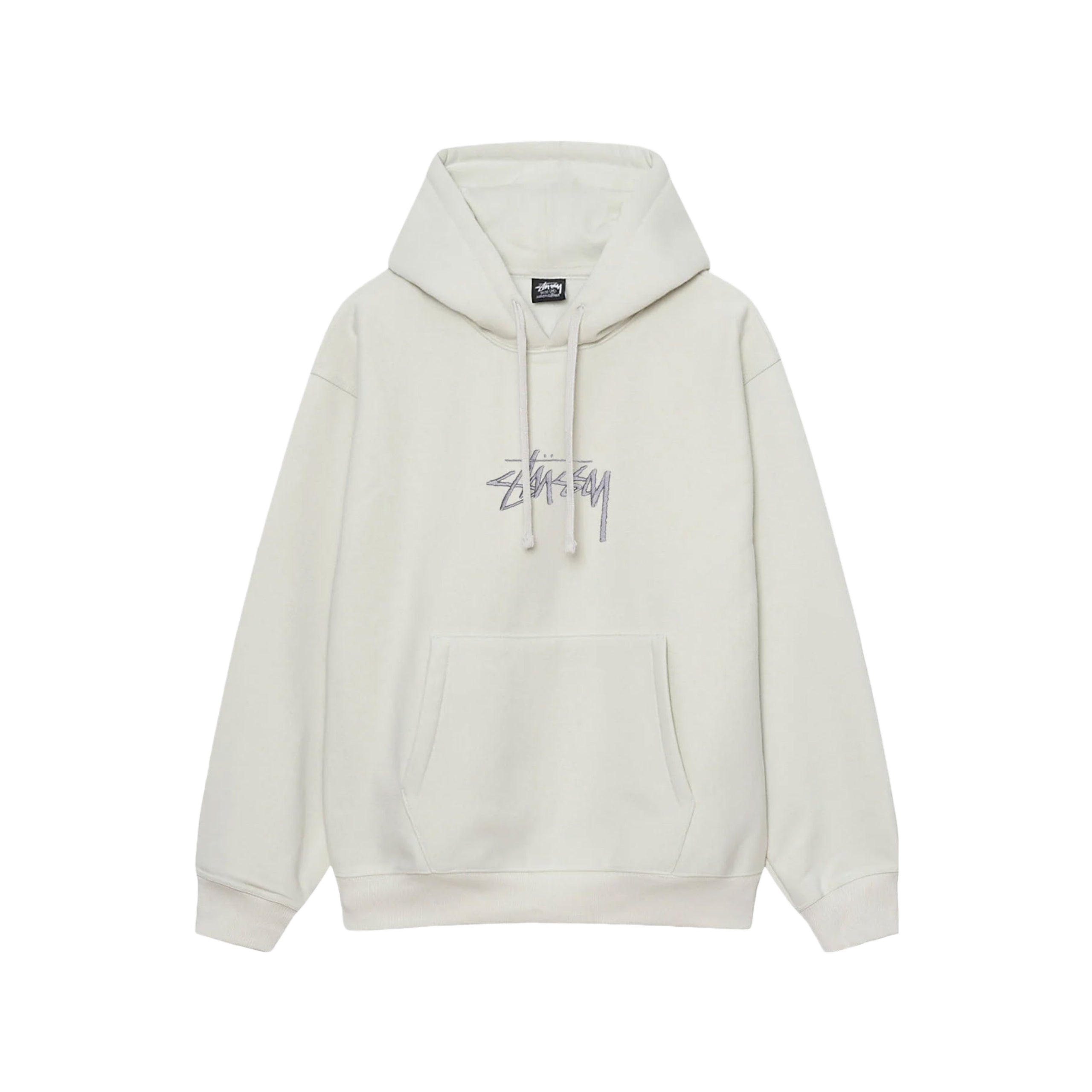 Stussy Stock Logo App Hoodie - Stone – Remix Casuals