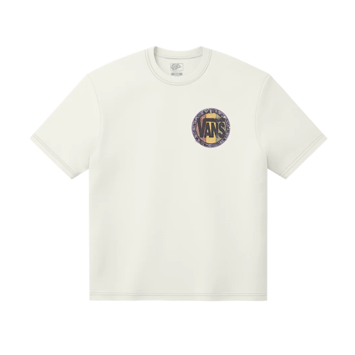 Vans Blotched Circle T-Shirt - Marshmallow