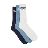 Vans Classic Crew 3 Pack Socks - Blue / Blue / White