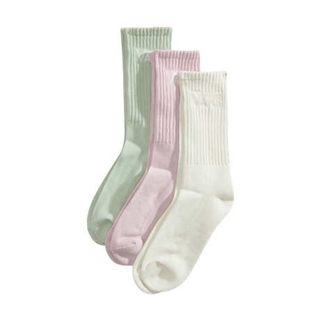 Vans Classic Crew 3 Pack Socks - Marshmallow