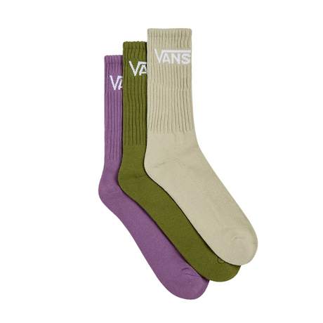 Vans Classic Crew 3 Pack Socks - Pesto