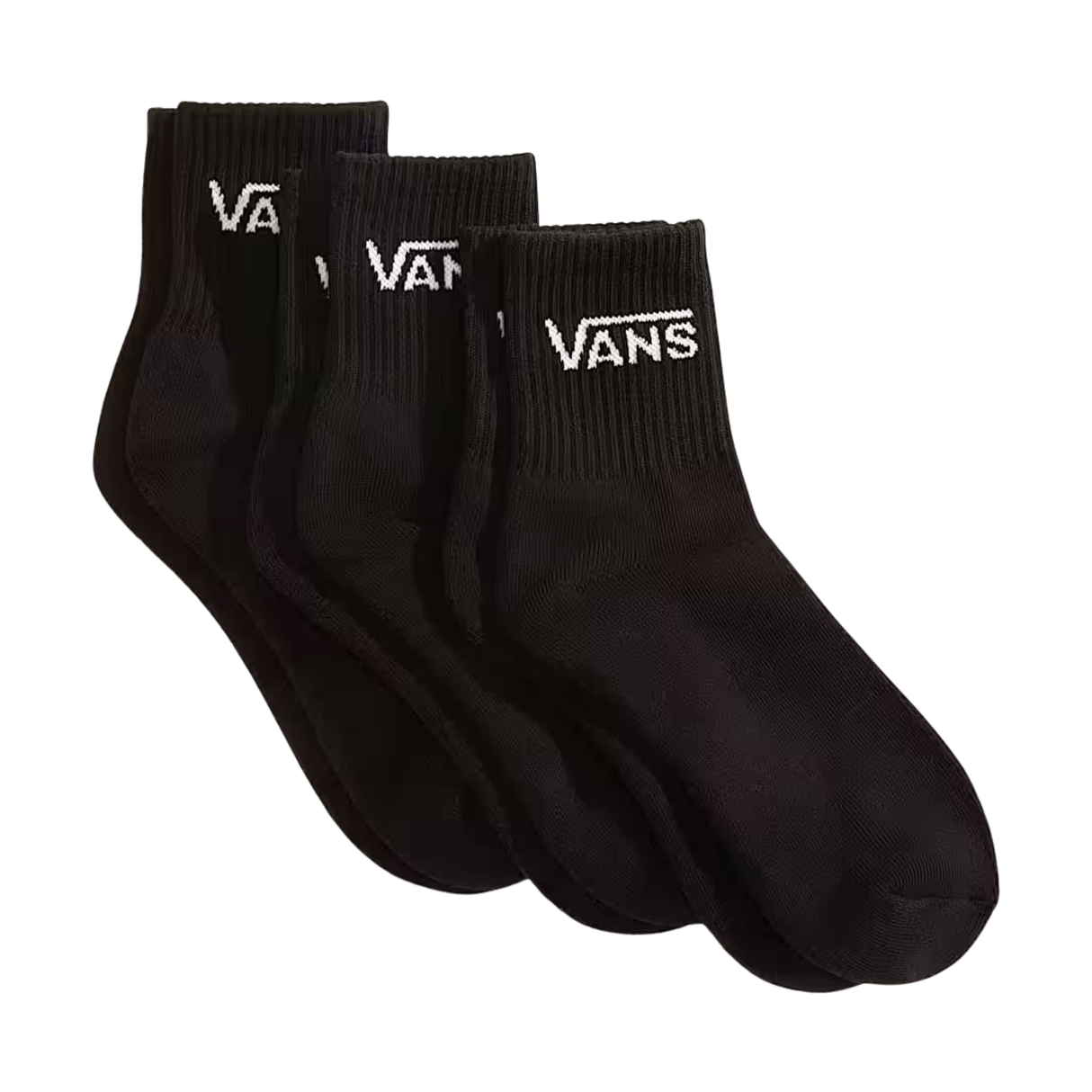 Vans Classic Half Crew 3 Pack Socks - (Half) Black