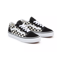Vans Kids Old Skool Shoes - (Primary Check) Black / White