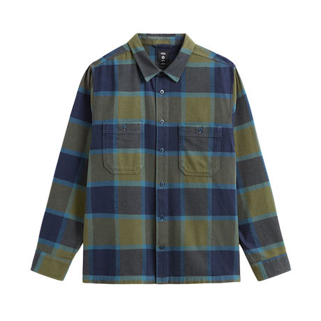 Vans Larkspur Plaid Flannel Shirt - Grape Leaf / Parisian Night