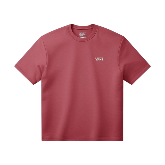 Vans Left Chest Logo T-Shirt - Crimson Haze