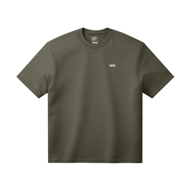 Vans Left Chest Logo T-Shirt - Mossy Olive