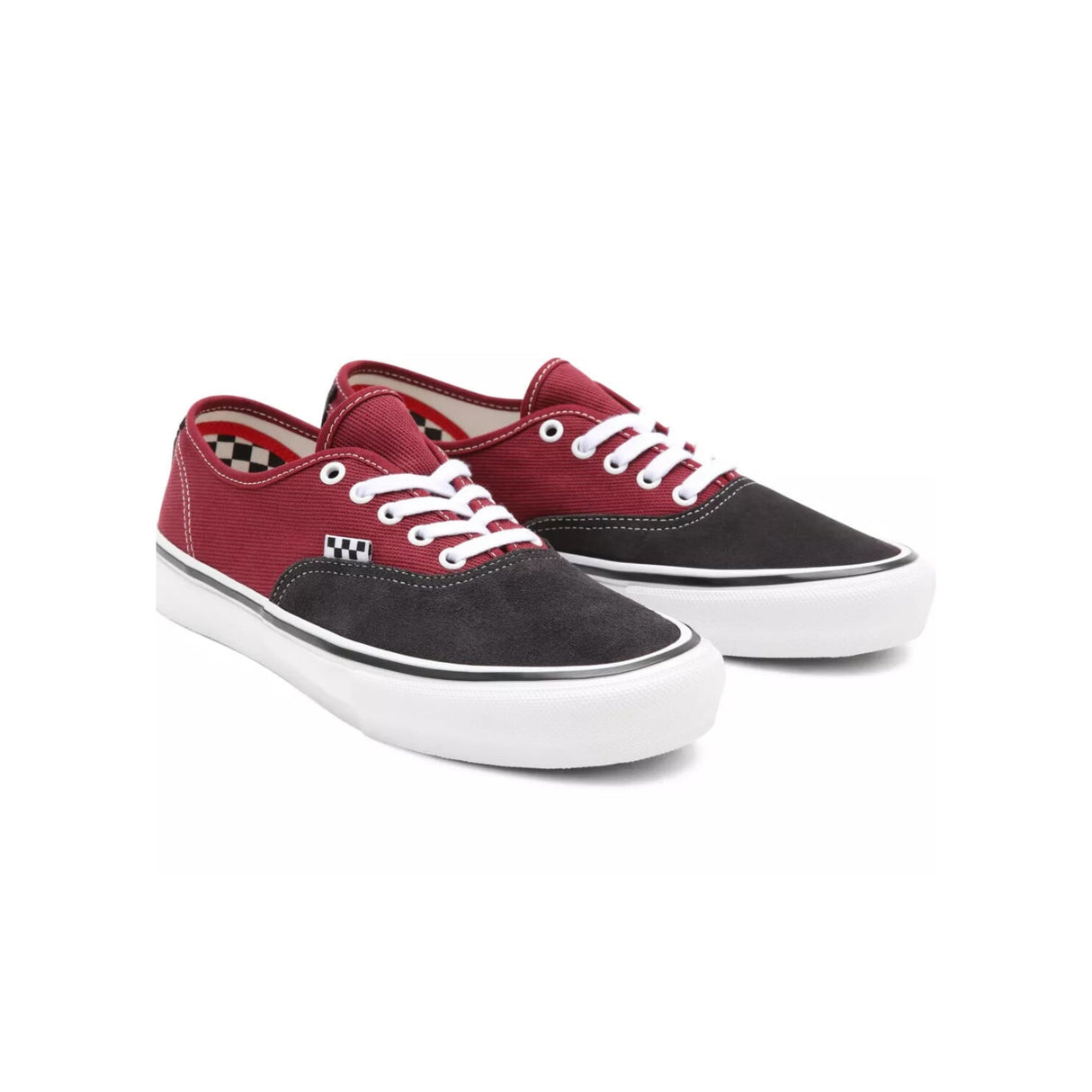 Vans Skate Authentic Shoes - Asphalt / Pomegranate