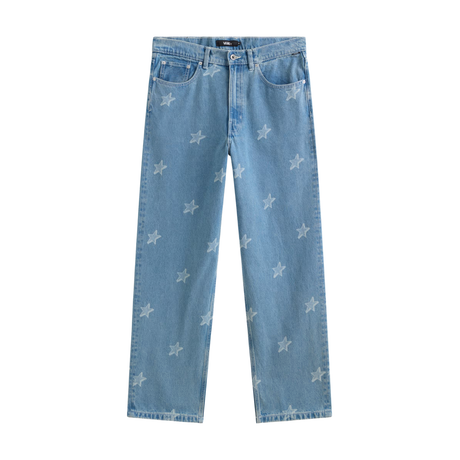 Vans Skate Check-5 Baggy Starmarked Denim Pant - Stonewash Blue