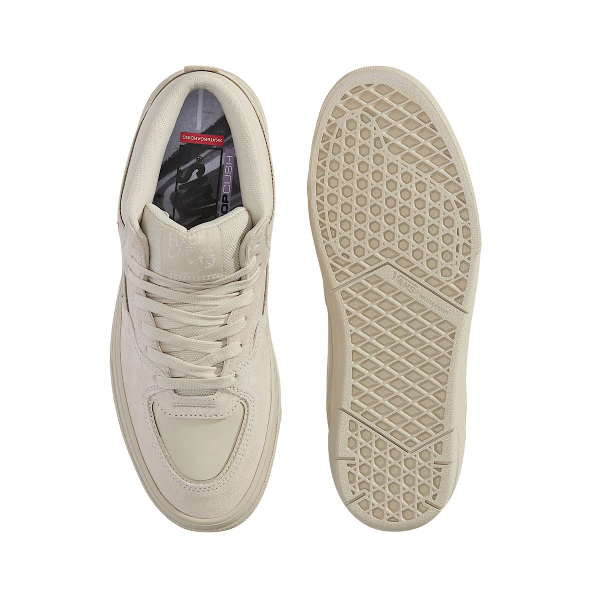 Vans Skate Half Cab Shoes - (Atiba) Oatmeal