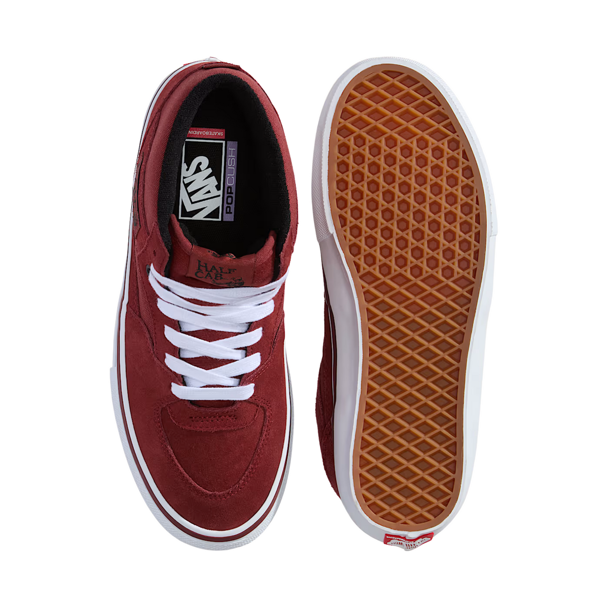 Vans Skate Half Cab Shoes - Brick / Black