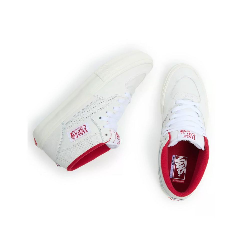 Vans Skate Half Cab Shoes - Vintage Sport White / Red