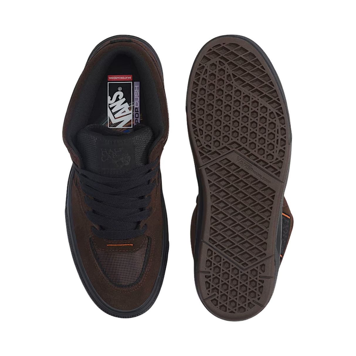 Vans Skate Half Cab Wafflecup Shoes - Translucent Sidewall Black / Blue