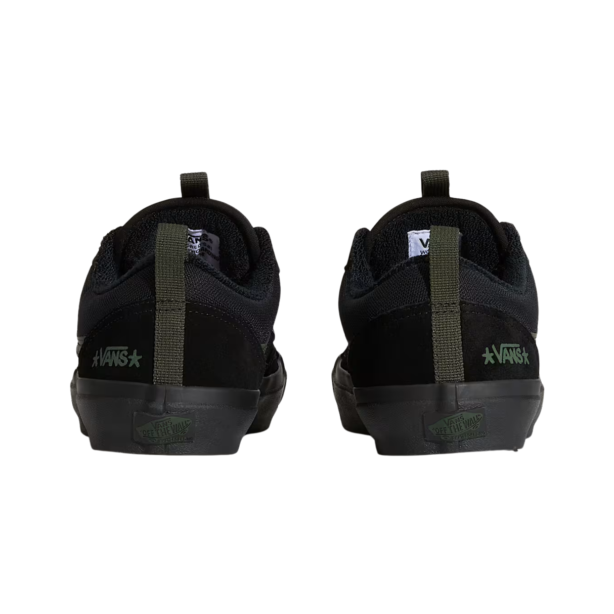 Vans Skate Old Skool 36+ Shoes - (Atiba) Black / Dark Green