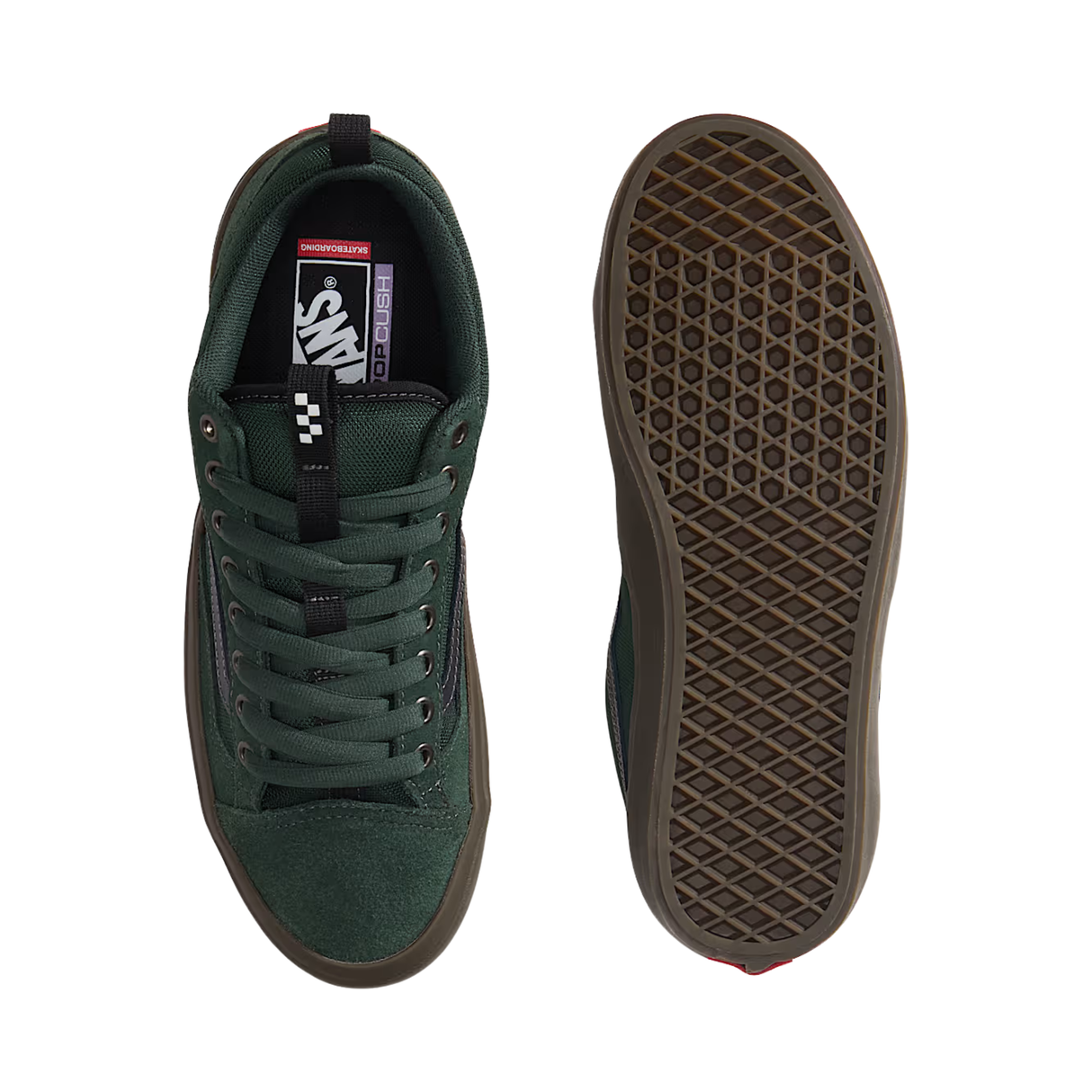 Vans Skate Old Skool 36+ Shoes - Green / Gum