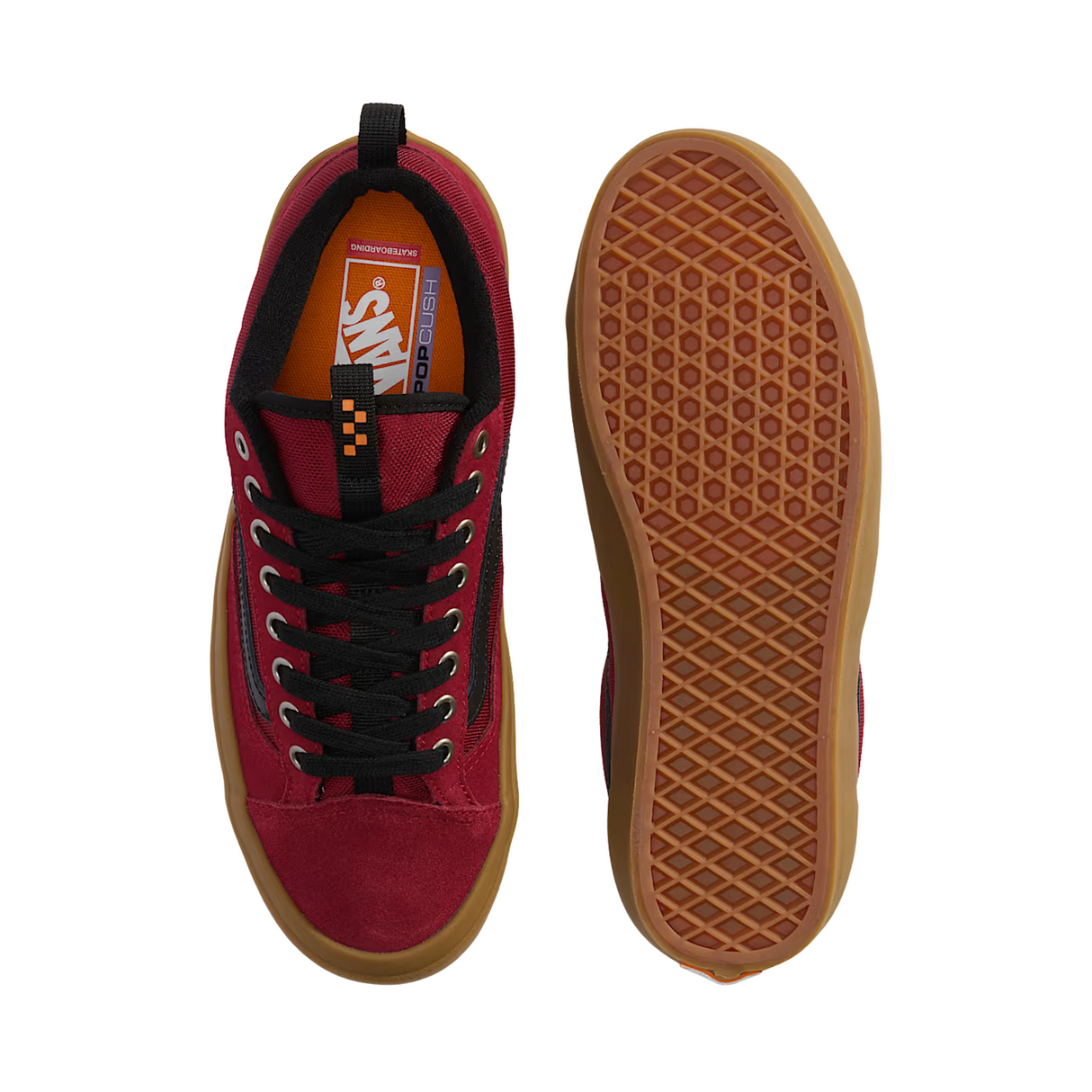 Vans Skate Old Skool 36+ Shoes - Gum / Burgundy