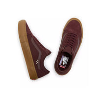 Vans Skate Old Skool Shoes - Dark Red / Gum