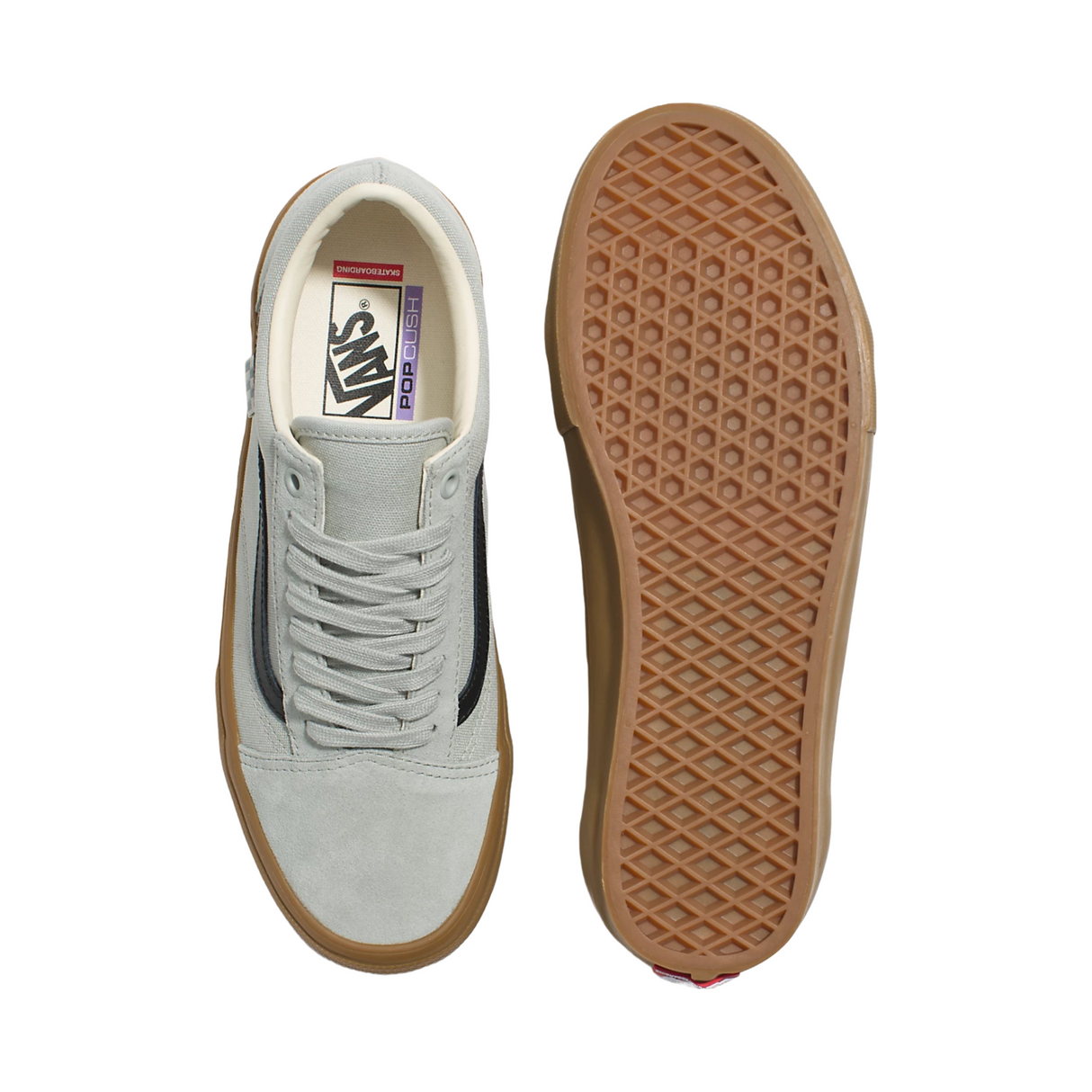 Vans Skate Old Skool Shoes - Grey / Gum