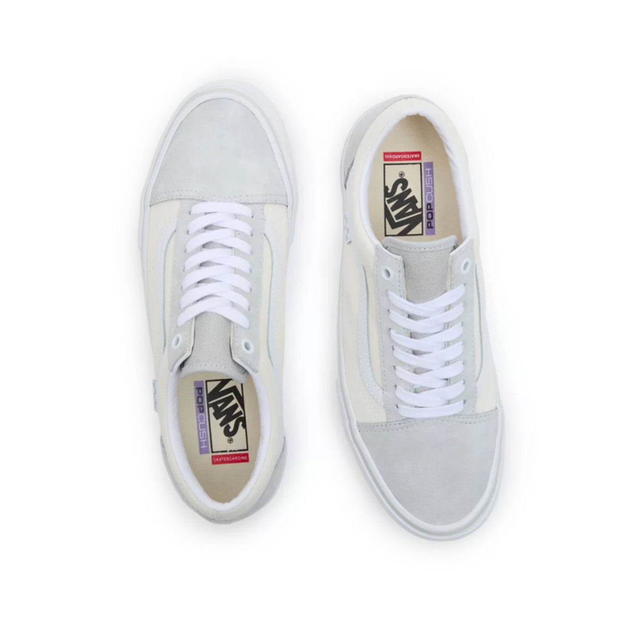 Vans Skate Old Skool Shoes - Light Grey / White