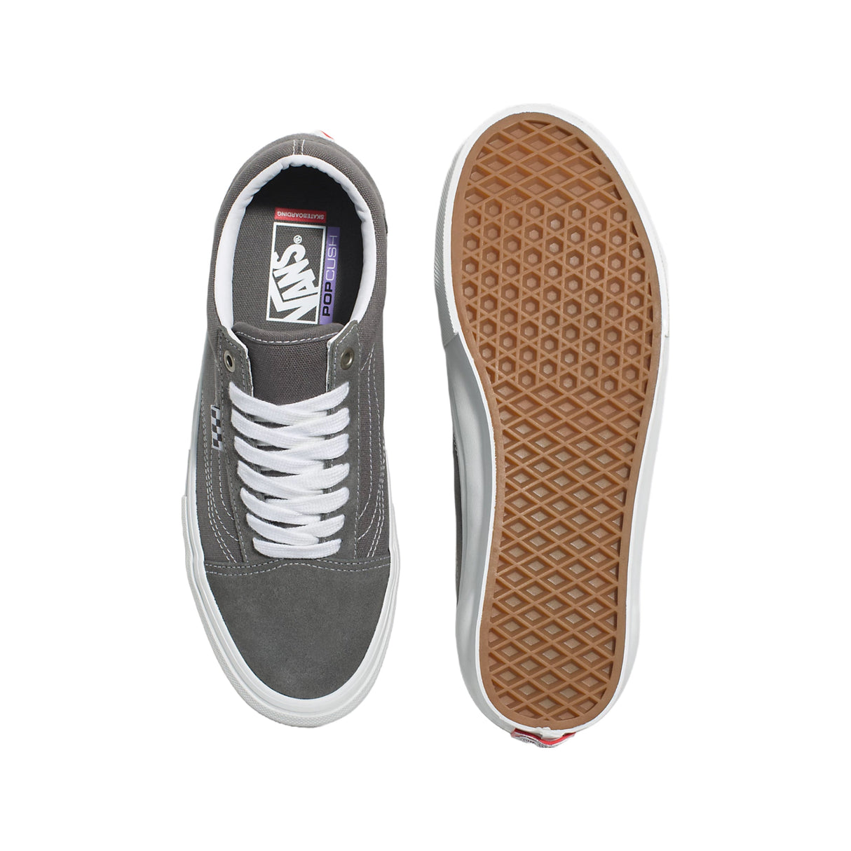 Vans Skate Old Skool Shoes - Pewter / True White