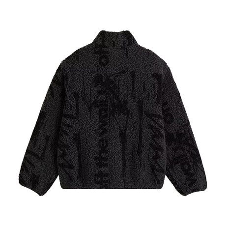 Vans Stiller Highpile Fleece Jacket - Asphalt / Black