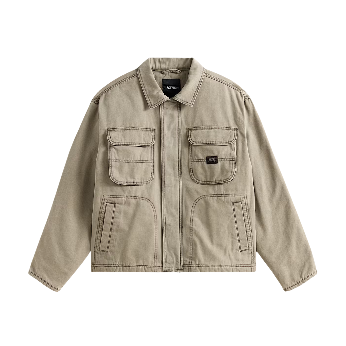 Vans Umber Pigment Canvas Jacket - Aluminum