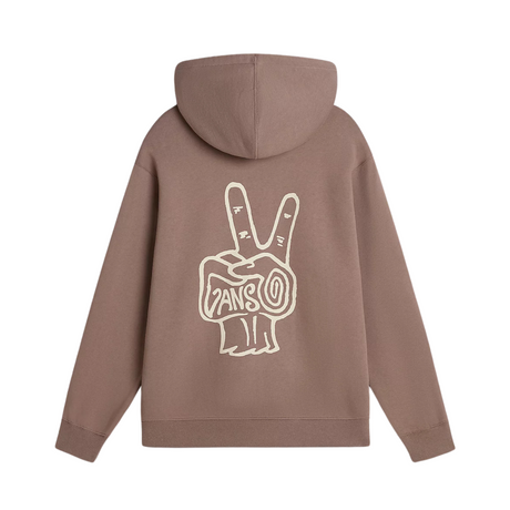 Vans V Hand Loose Pullover Hoodie - Deep Taupe