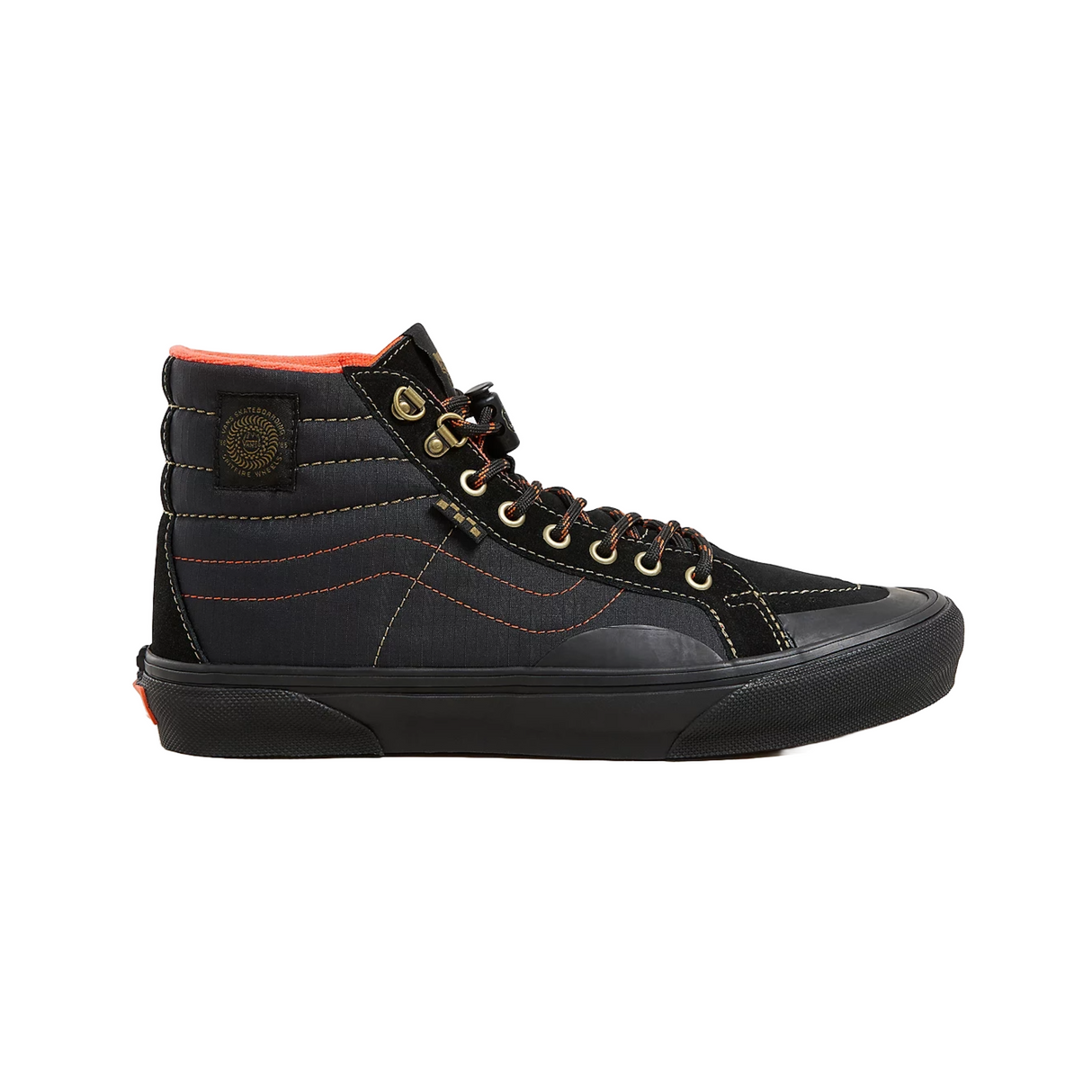Vans x Spitfire Skate Sk8 Hi Reissue Shoes Black exclusive at Remix Remix Casuals