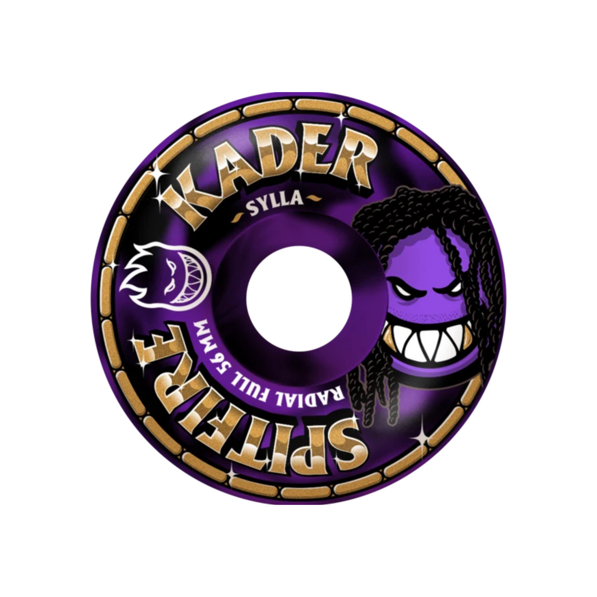Spitfire Formula Four 99 Kader Rolly Radial Full Skateboard Wheels - Black / 56MM
