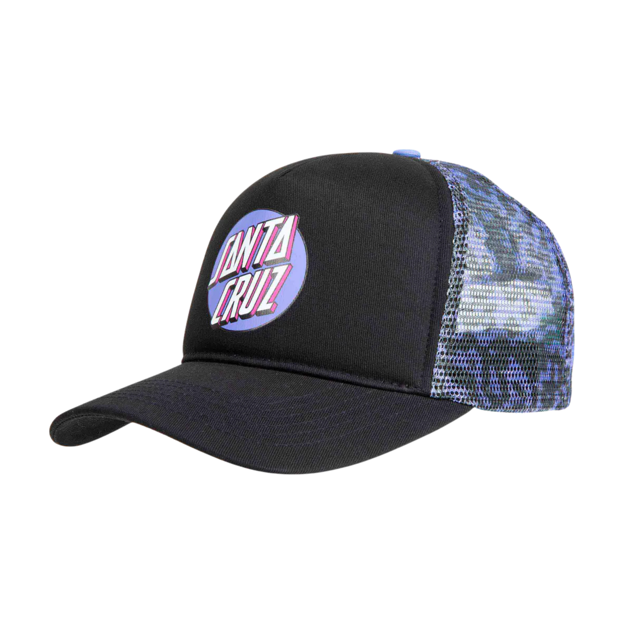 Santa Cruz Control Dot Meshback Cap - Black