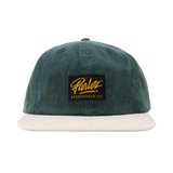 Parlez Chester 6 Panel Cap Hat - Deep Green