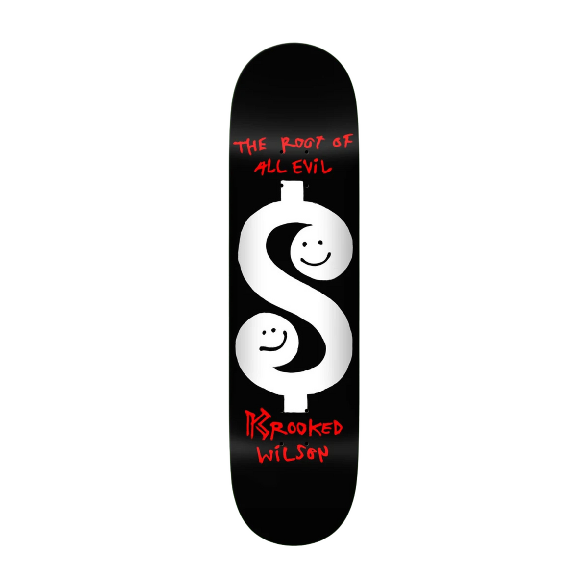 Krooked Wilson Root Deck - Black / 8.5"