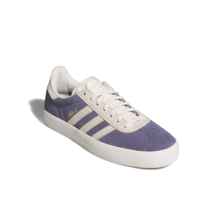 Adidas Skateboarding Gazelle ADV Shoes - Super Purple / Chalk White / Gold Metallic (HQ7546)