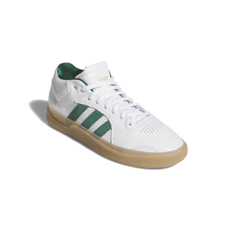 Adidas Skateboarding Tyshawn Shoes - Footwear White / Collegiate Green / Gum4 (KJ5406)