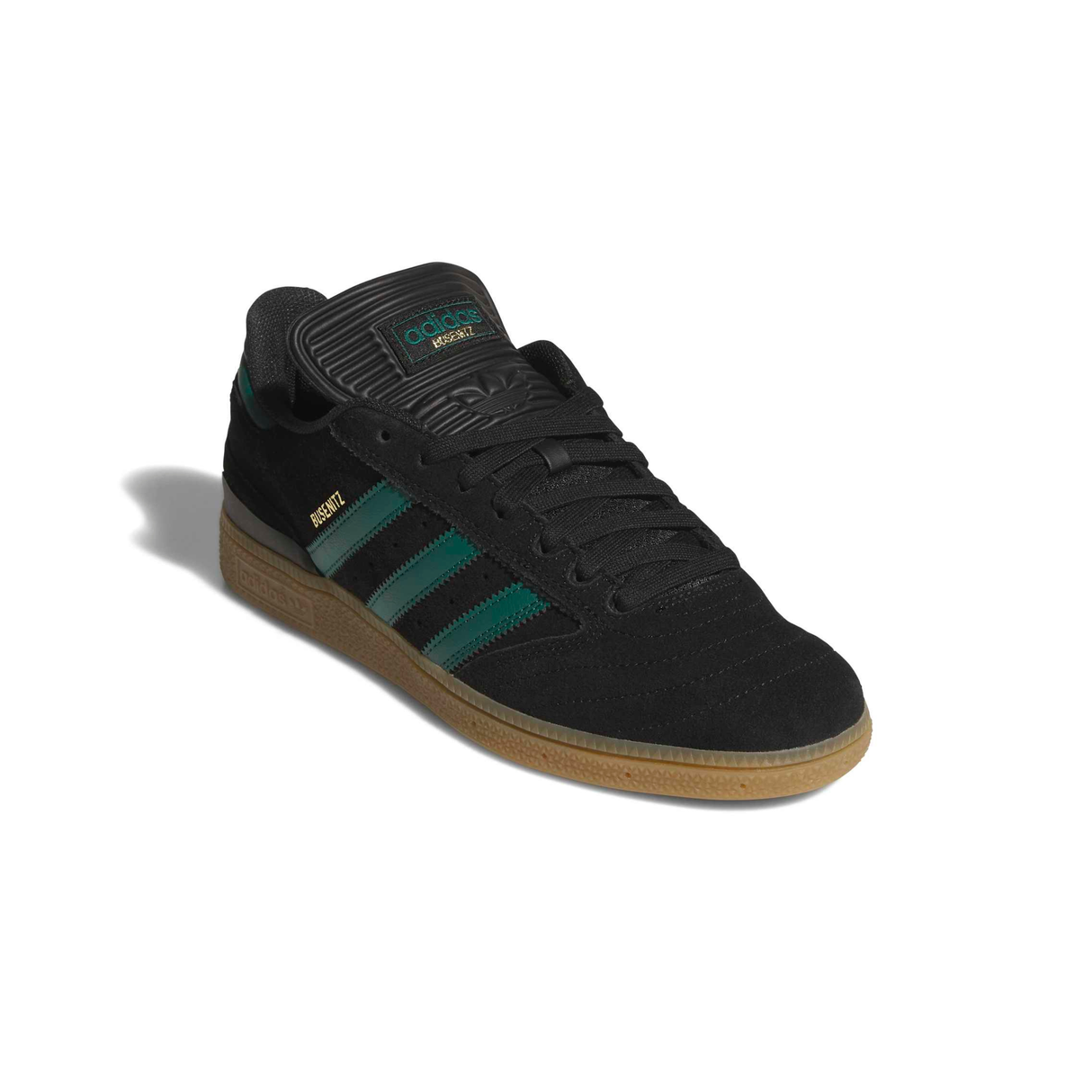 Adidas Skateboarding Busenitz Shoes - Core Black / Collegiate Green / Gum4 (KJ0261)