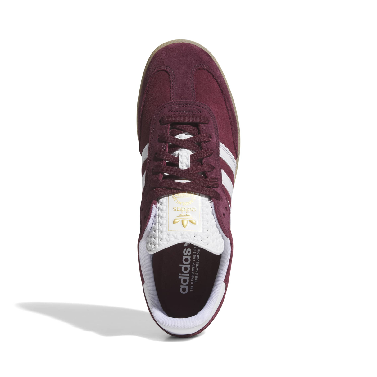 Adidas Skateboarding Samba ADV Shoes Trainers - Shadow Red / Footwear White / Maroon (KJ0265)
