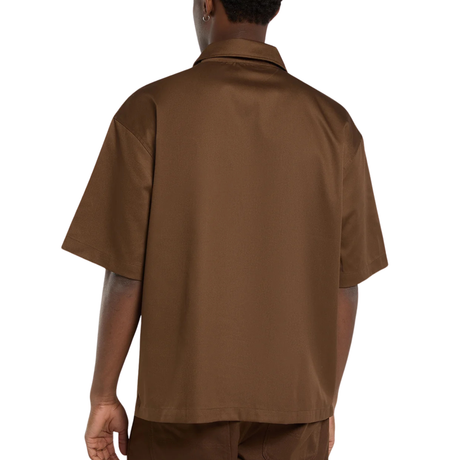 Dickies Cadiz 1/4 Zip Short Sleeve Shirt - Timber