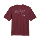 Adidas Skateboarding Gonz NA T-Shirt - Shadow Red / Halo Silver