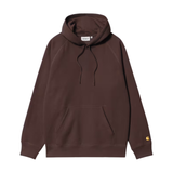 Carhartt WIP Hooded Chase Sweatshirt - Palisander / Gold