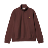 Carhartt WIP American Script Half Zip Sweatshirt - Amarone