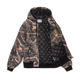 Carhartt WIP OG Active Jacket - Camo Feather Tree, Black, (heavy stone wash)