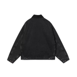 Carhartt WIP OG Detroit Jacket (Winter) - Black / Black (stone washed)