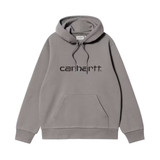 Carhartt WIP Hooded Carhartt Sweatshirt – Shady Grey / Dark Navy