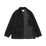 Carhartt WIP Lander Coat Jacket - Black / Black stone washed