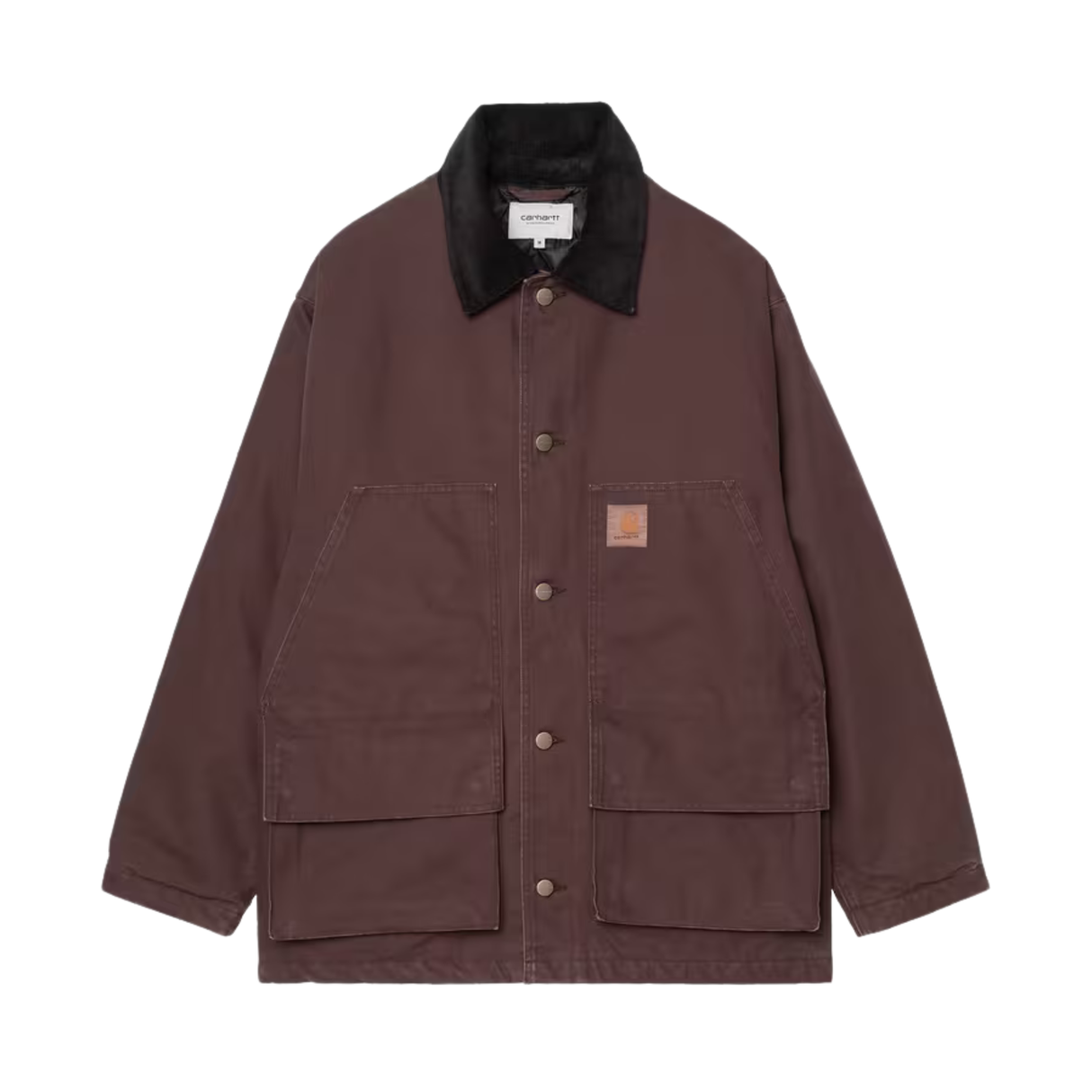 Carhartt WIP Lander Coat Jacket - Palisander / Black stone washed